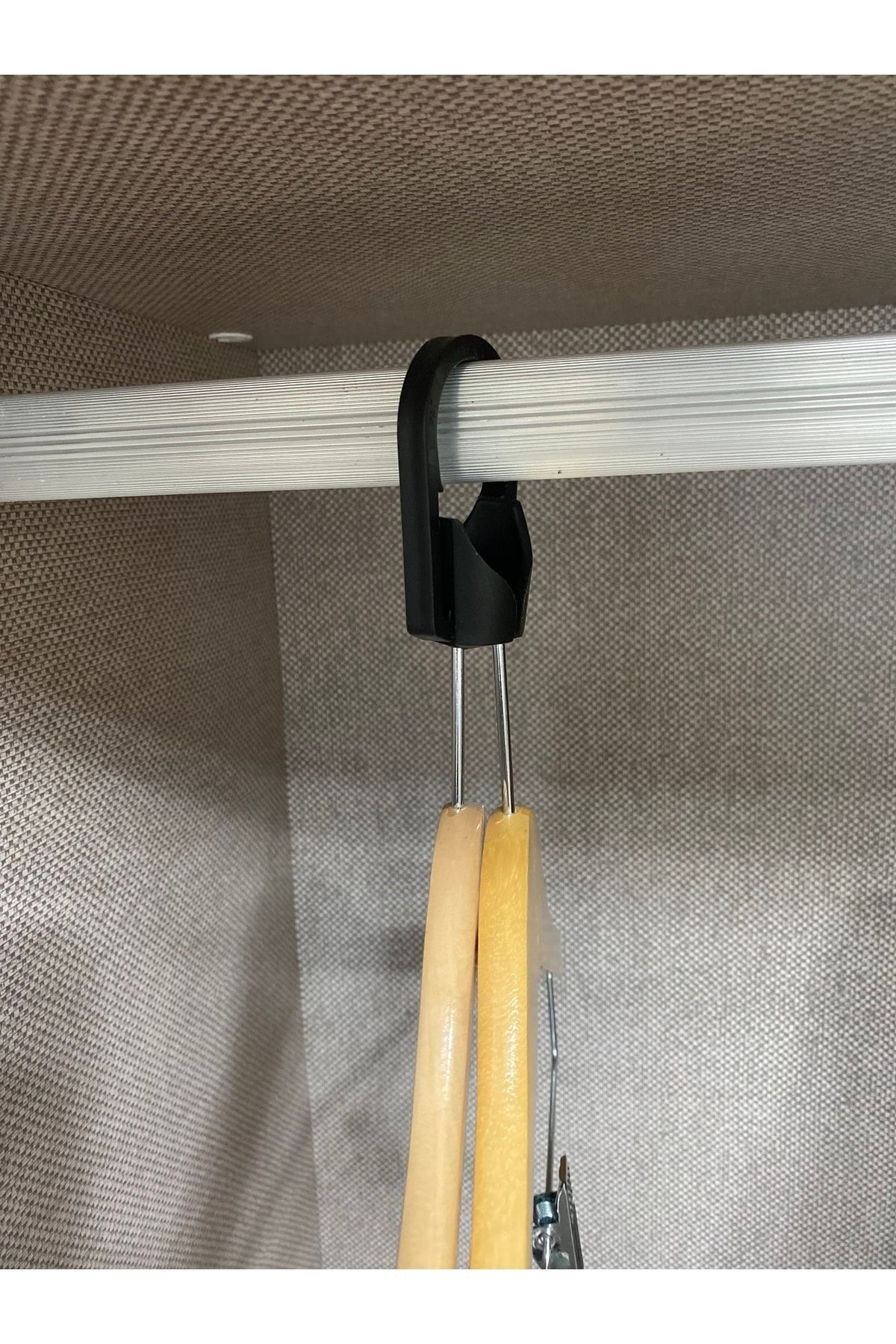 Omega Teknik Ev Ve Otel Tipi Ahşap Askı 50 Çift - 100 Adet Vernikli Elbise Ask