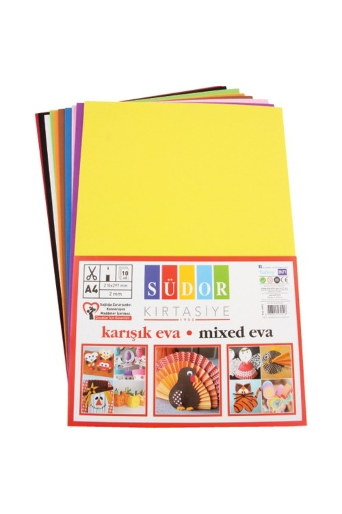 Südor Eva 20X30 Cm 2 Mm 10 Renk Karişik