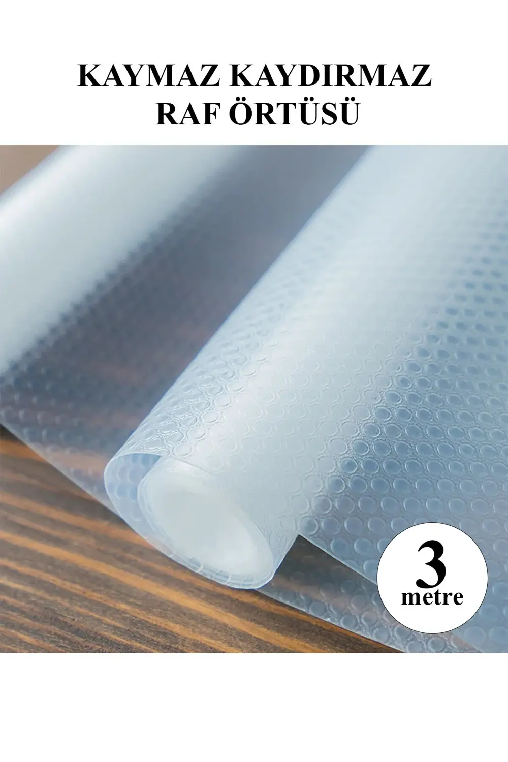 Pazar Kapısı Eva Raflık Kaymaz Dolap İçi Çekmece Raf Örtüsü Kaydırmaz 45 Cm X