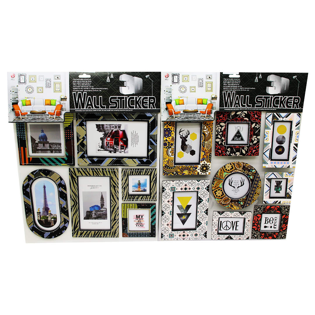 EVA RESİM ÇERÇEVE DUVAR STİCKER MİX DESEN 3D 6-8 PARÇA (4490) EVA RESİM ÇERÇEVE DUVAR STİCKER MİX DESEN 3D 6-8 PARÇA (4490)