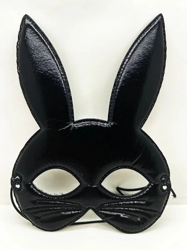 Eva Tavşan Maskesi - Siyah Kumaş Maske 19x15 cm, Yetişkin & Çocuk Uygun Fiyatı, Yorumları ve Özellikleri