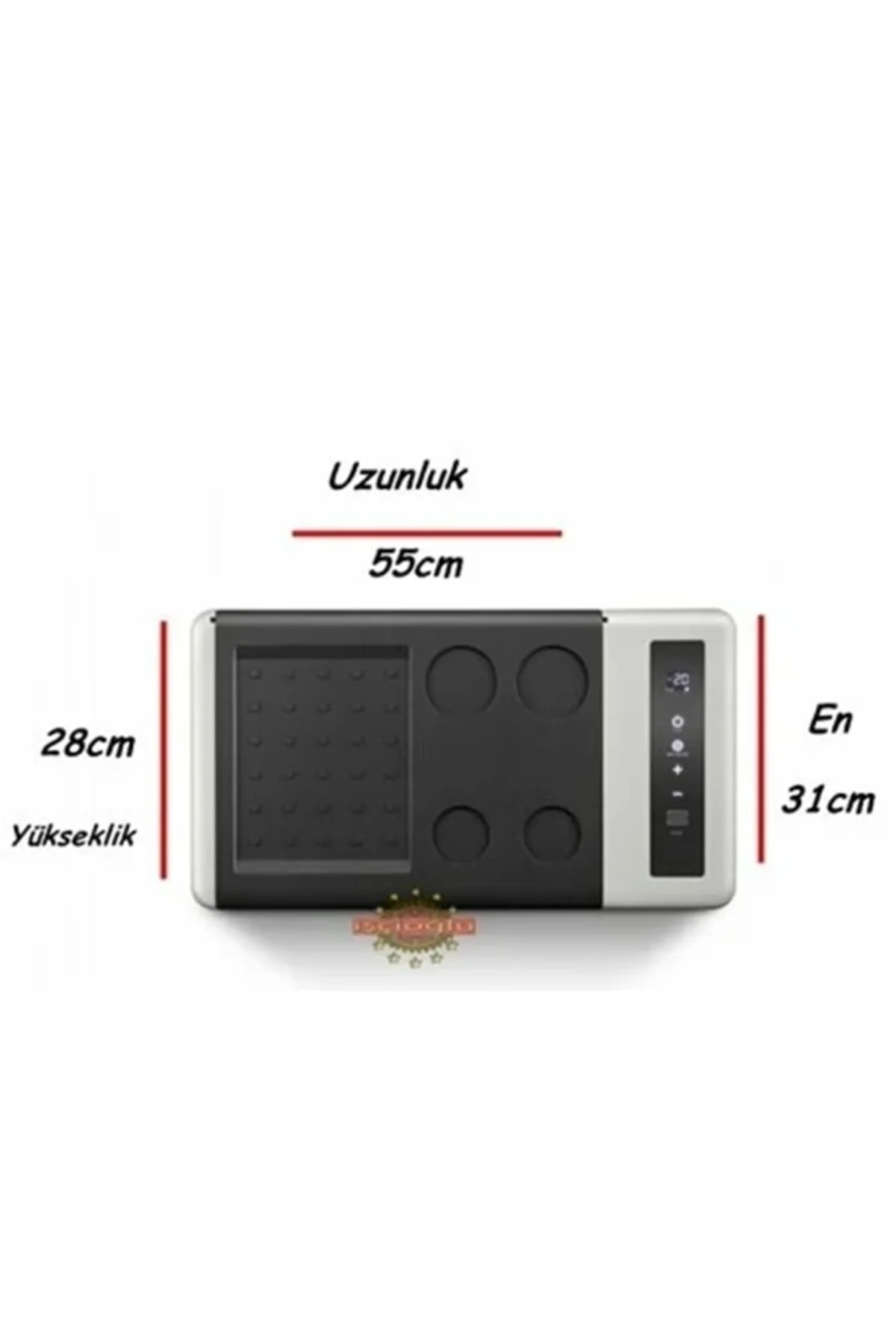 Evacool Mini Oto Buzdolabı Kompresörlü 12& 24 Volt 18 Litre Dokunmatik Eva18 - Görsel 4