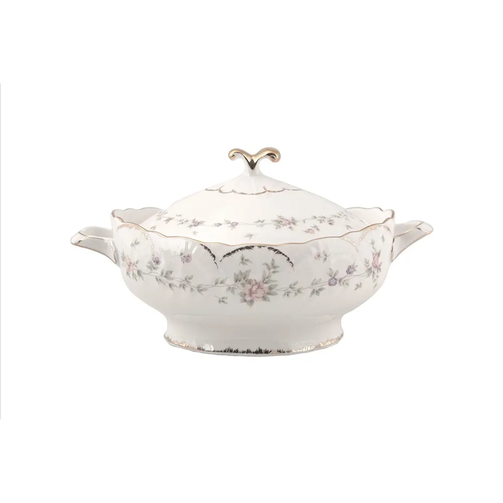 Evaliza Queen's Garden 60 Parça 12 Kişilik Porselen Yemek Takımı 