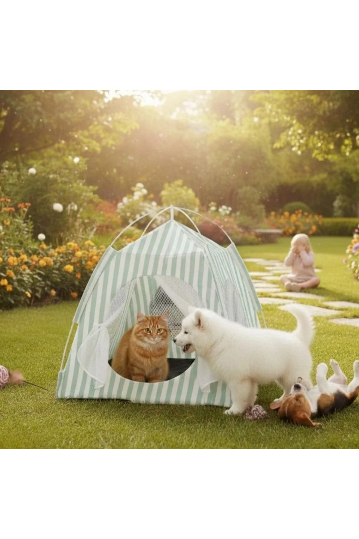 Evcil Hayvan Katlanabilir Oyun Çadırı