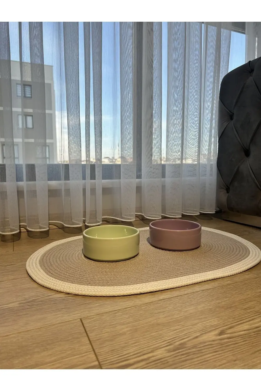 Supplo Home Evcil Hayvan Mama Paspası/Yatak Önü Paspası/ Kedi Köpek Mama Pasp