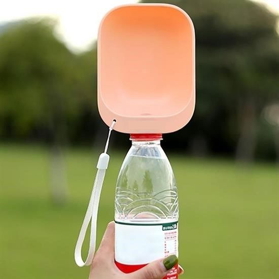 Evcil Hayvan Plastik Yıkanabilir Taşınabilir Su Şişesi Bağlantılı