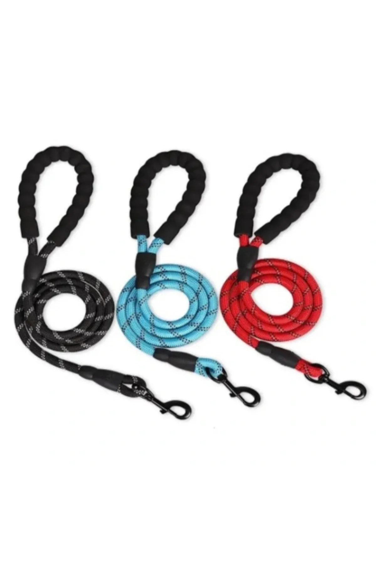 Evcil Hayvan Reflektörlü Fitil Gezdirme Tasması 12 mm x 120 cm