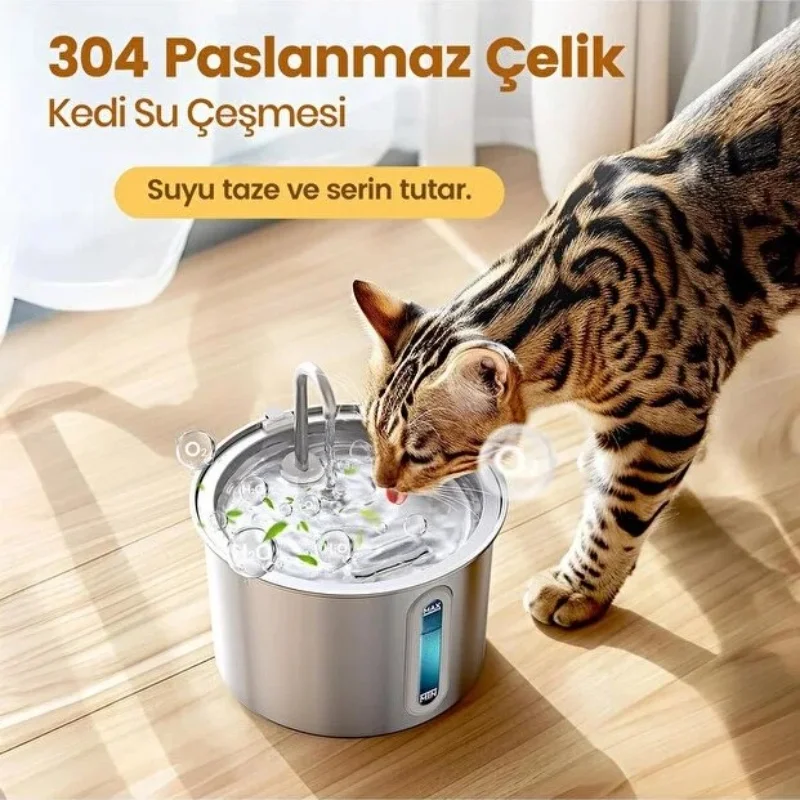 Evcil Hayvan Su Pınarı - Paslanmaz Çelik - 2.2 Litre Kapasite Fiyatı, Yorumları ve Özellikleri