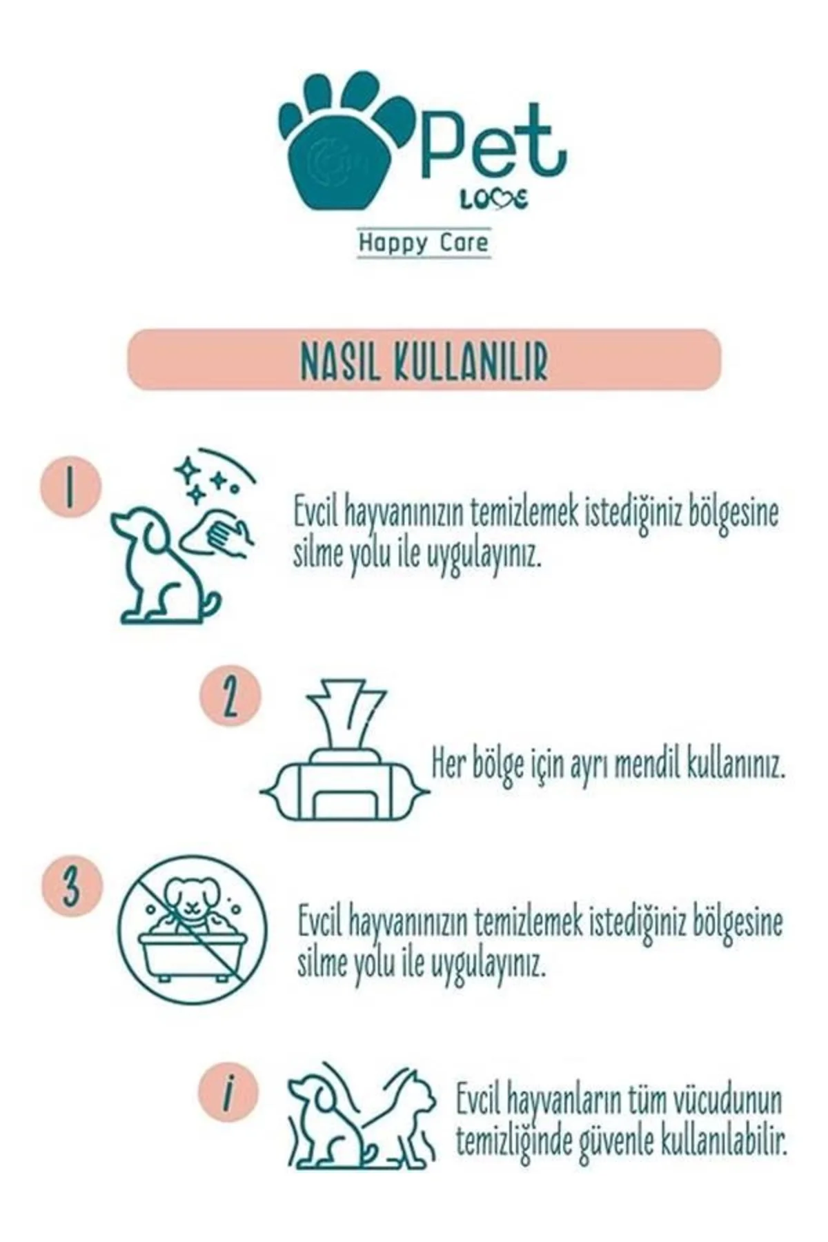 Evcil Hayvan Temizleme Mendili