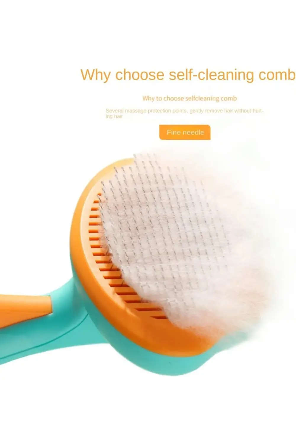 Gigi Panda Evcil Hayvan Tüy Alma Tarağı - Kendini Temizleyen Kedi Köpek Tüy