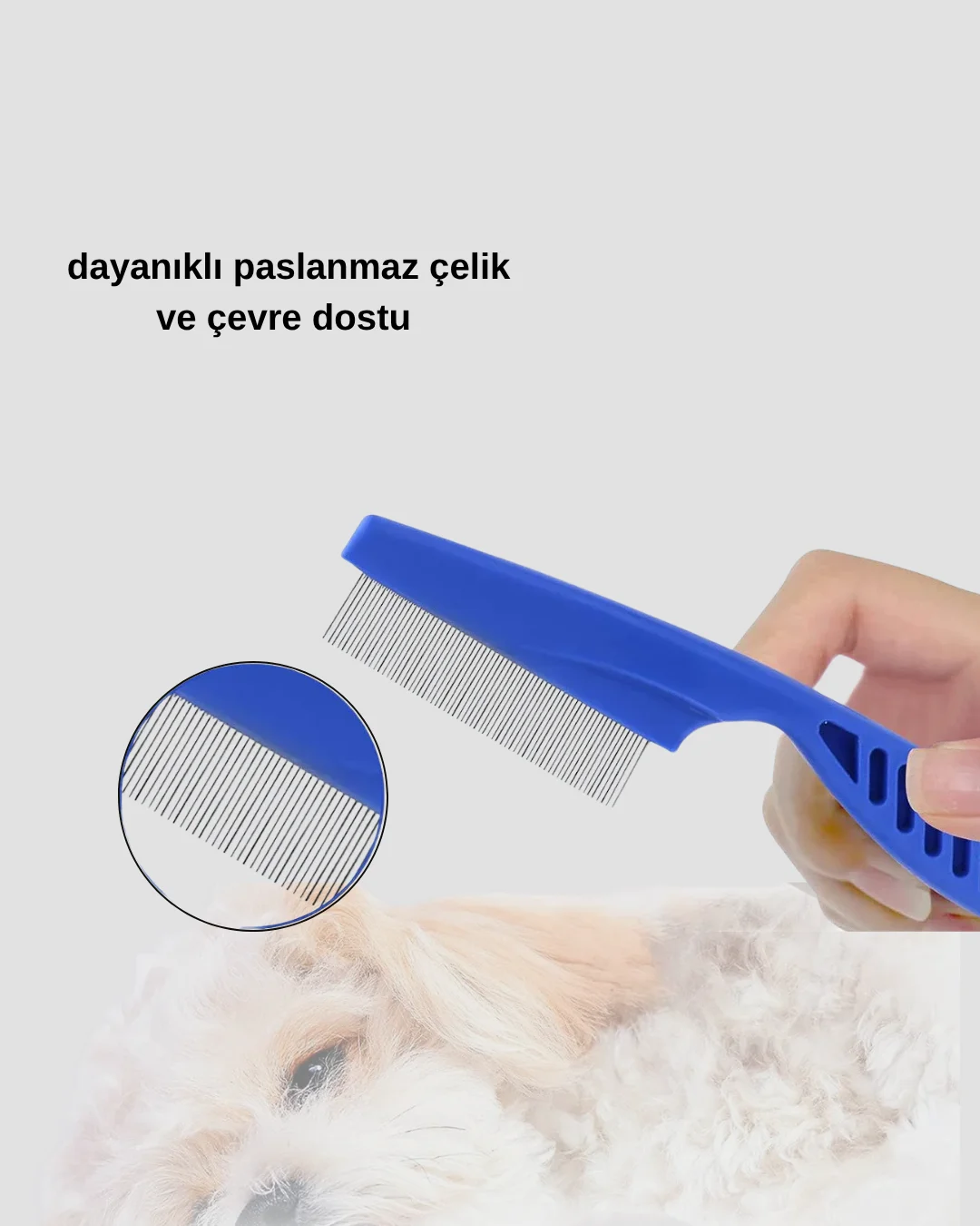 Evcil Hayvan Tüy Bakım Seti – 4’lü Paslanmaz Çelik ve Eco Plastik