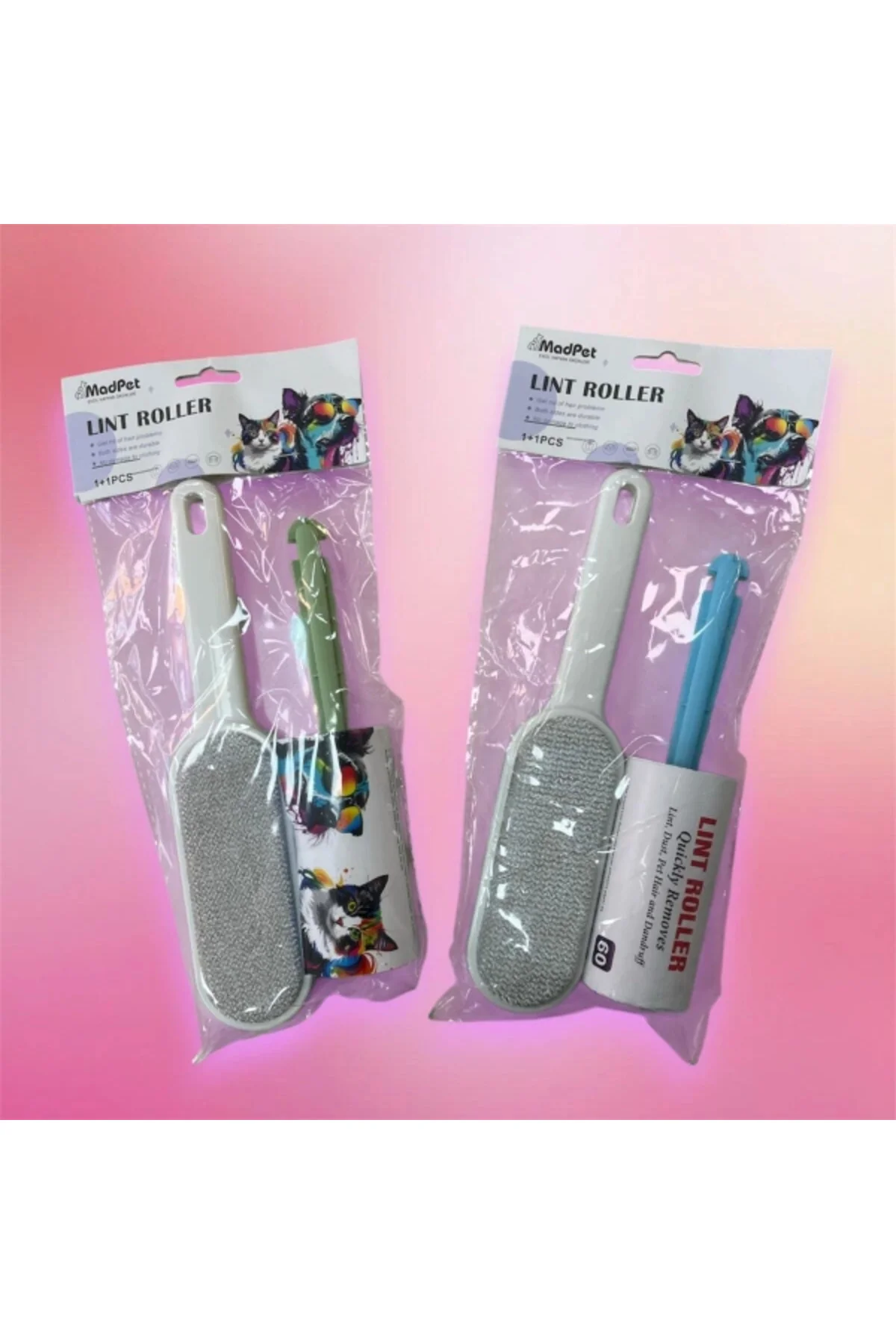 Evcil Hayvan Tüy Toplama Seti - 60 Yaprak Rulo Ve Manyetik Tüy To