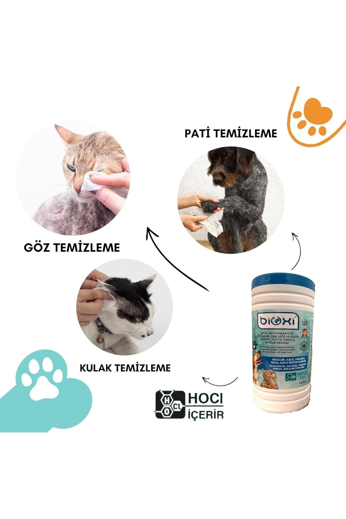 ® Evcil Hayvanlar İçin Hijyenik Ve Çok Amaçlı Temizleme Silindir 