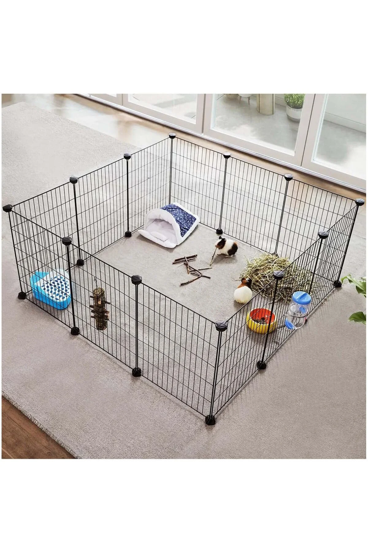 Evcil Küçük Hayvan Kedi Köpek Kuş Evi Kafesi Oyun Parkı Portatif 