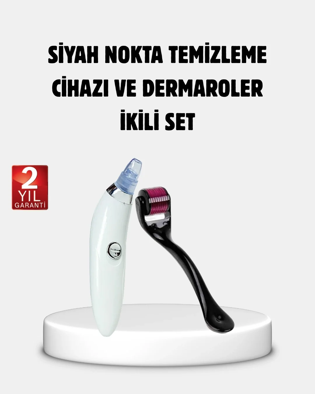 Evde Profesyonel Cilt Bakımı Dermaroller + Siyah Nokta Temizleyici Setı Fiyatı, Yorumları ve Özellikleri