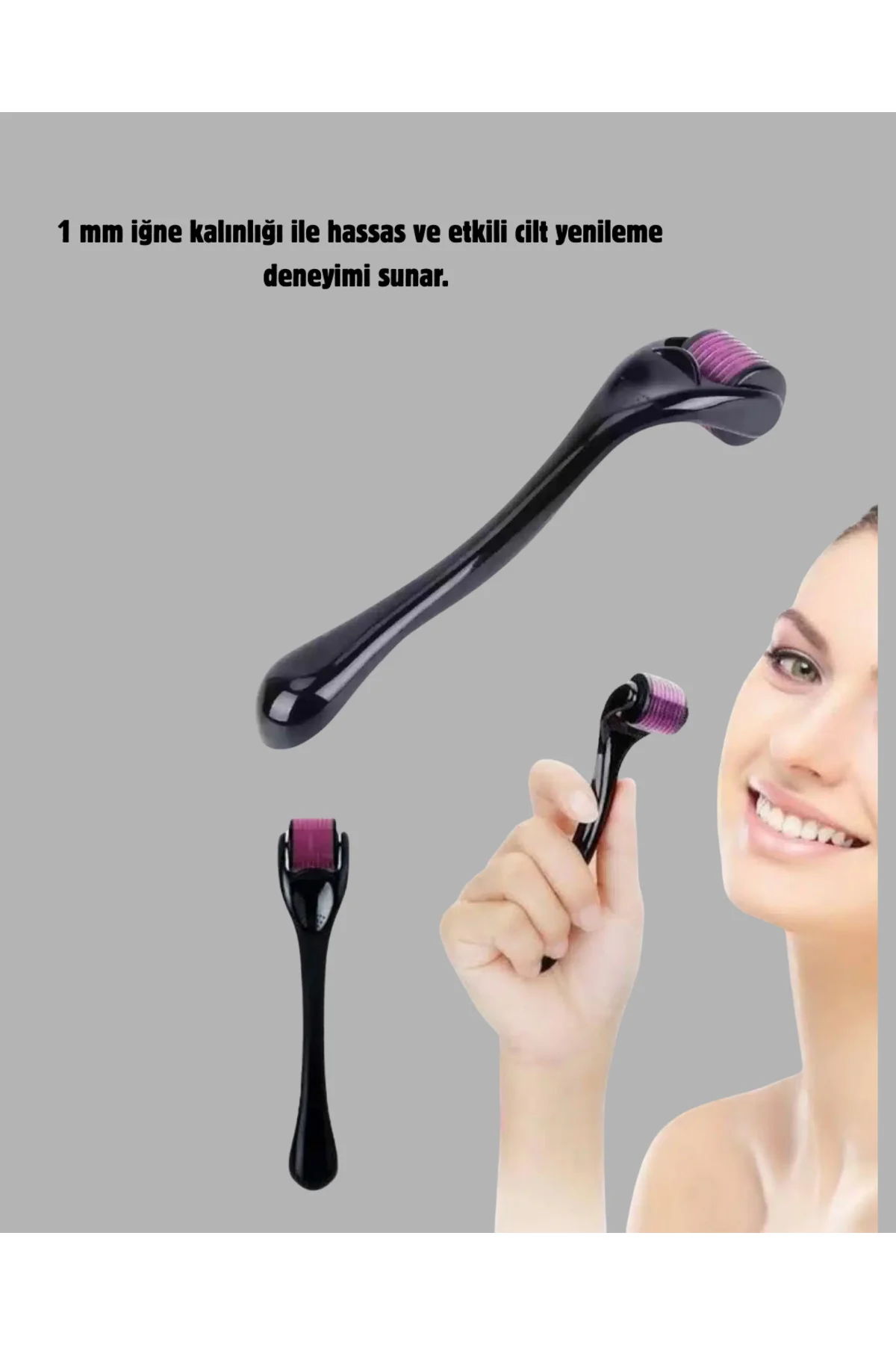 Evde Profesyonel Cilt Bakımı Dermaroller + Siyah Nokta Temizleyic