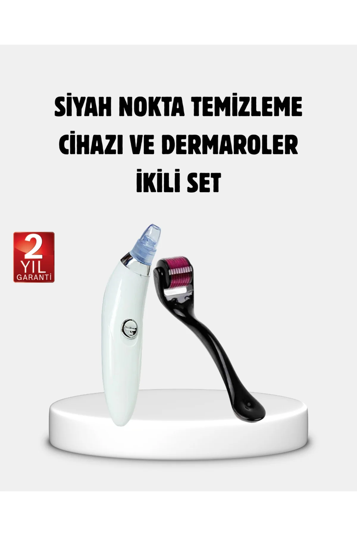 Evde Profesyonel Cilt Bakımı Dermaroller + Siyah Nokta Temizleyic