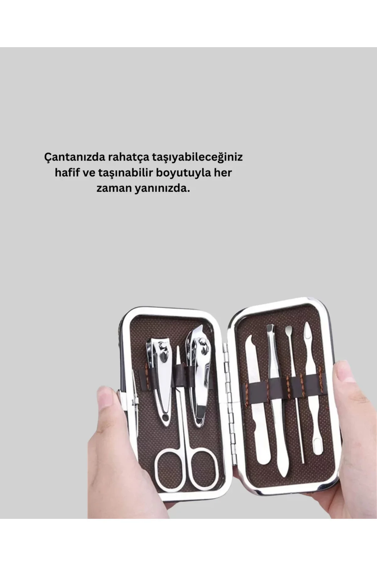 Evde Profesyonel Tırnak Bakımı İçin 7 Parça Premium Bakım Seti