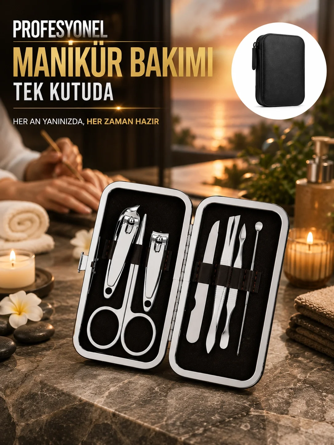 Evde Profesyonel Tırnak Bakımı İçin 7 Parça Premium Bakım Seti Fiyatı, Yorumları ve Özellikleri