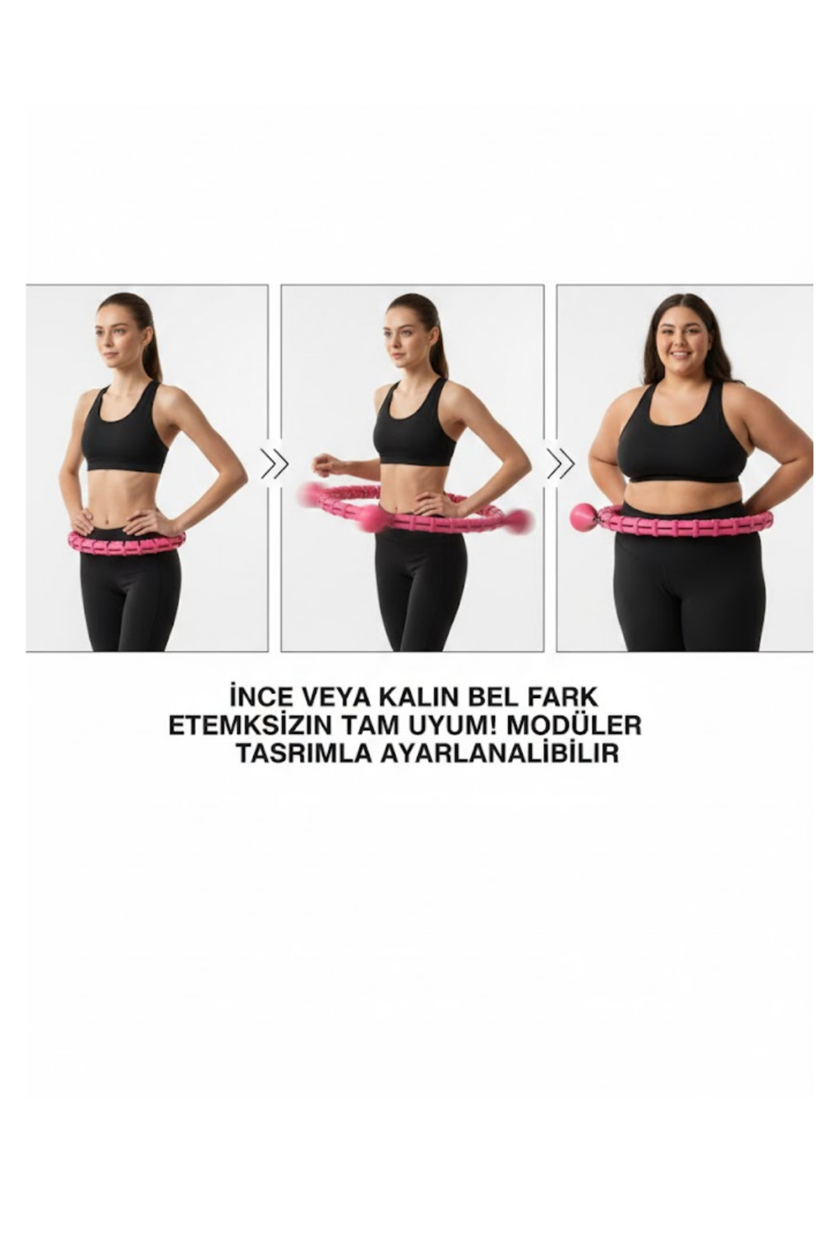 Evde Spor İçin Akıllı Hula Hoop Çemberi Bel Mor - Lisinya