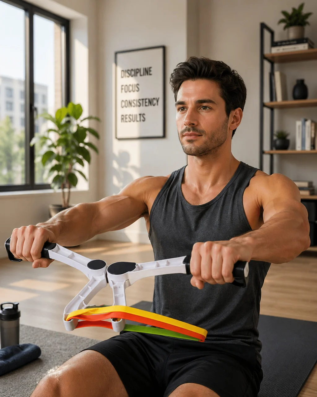Evde Spor İçin Direnç Bantlı Üst Vücut Egzersiz Aleti - Lisinya Diğer
