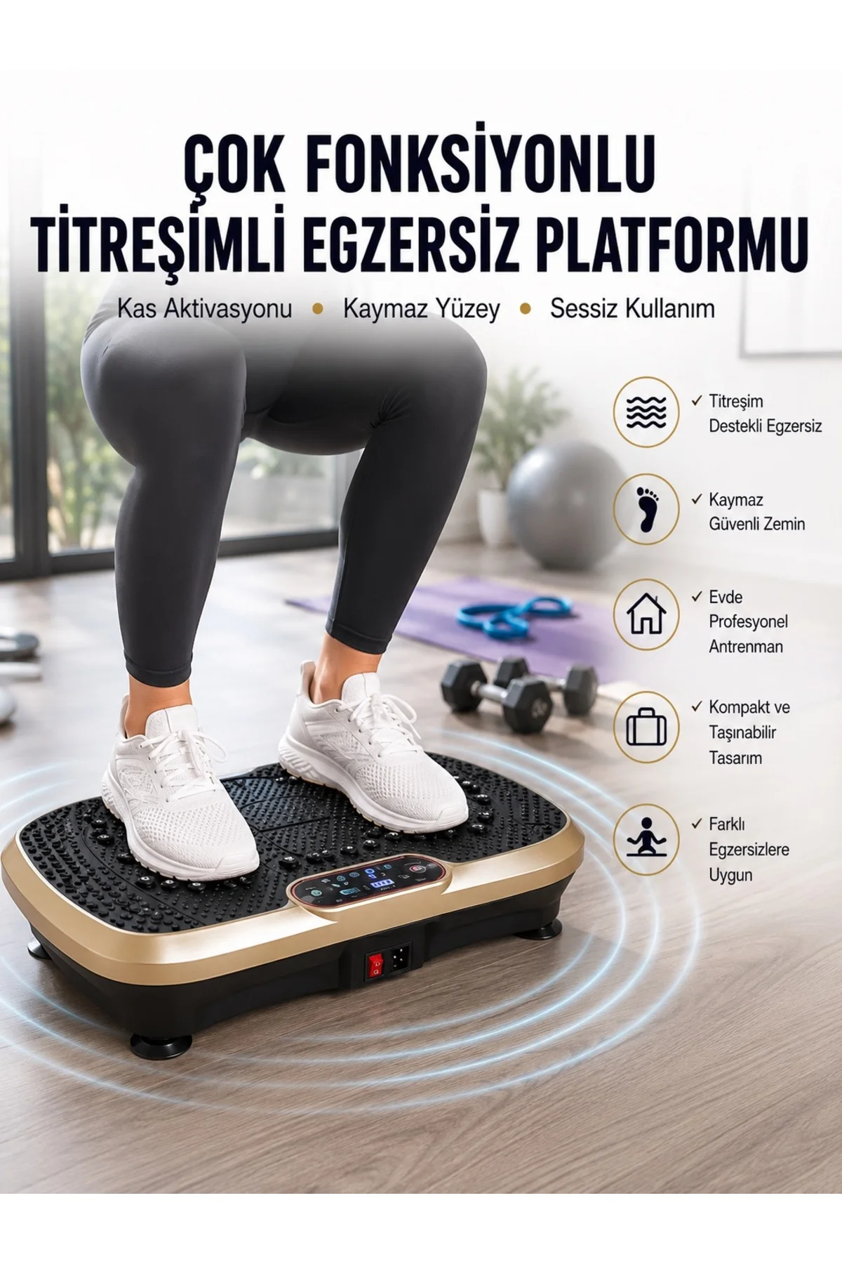 Evde Spor İçin Titreşimli Plate Fitness Platformu Yeni Nesil Evde Spor İçin Titreşimli Plate Fitness Platformu Yeni Nesil