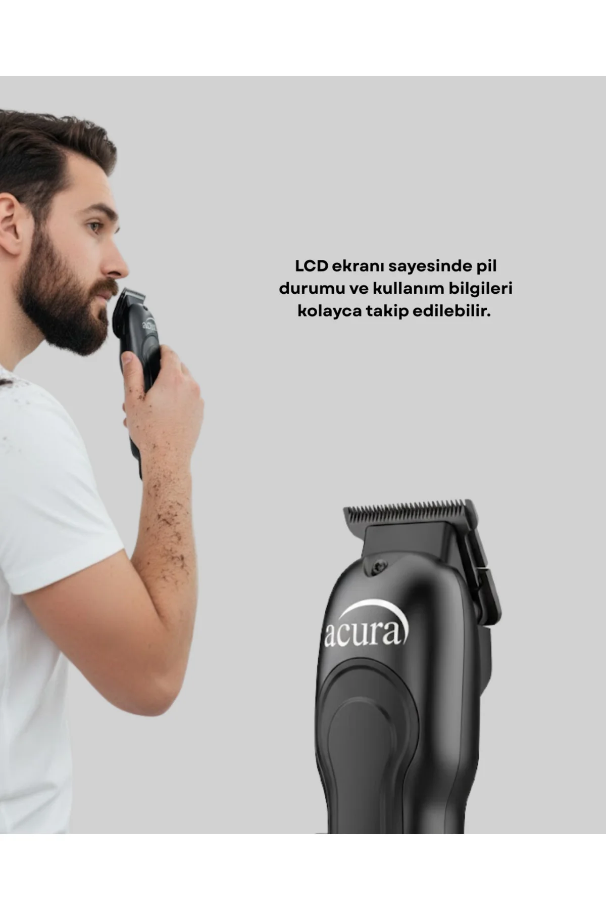 Evde ve Profesyonel Kullanıma Uygun Turbo Modlu Tıraş Makinesi - Evde ve Profesyonel Kullanıma Uygun Turbo Modlu Tıraş Makinesi -