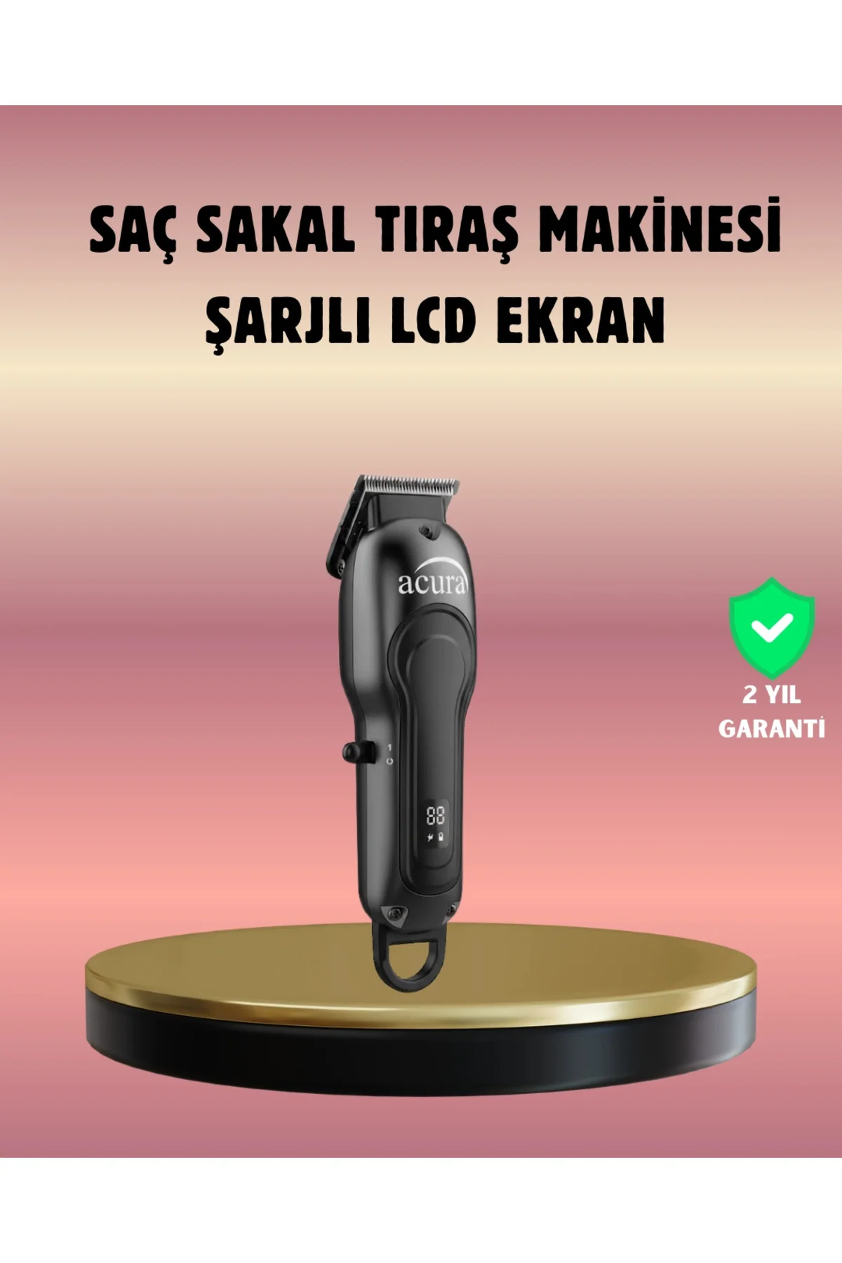 Evde ve Profesyonel Kullanıma Uygun Turbo Modlu Tıraş Makinesi