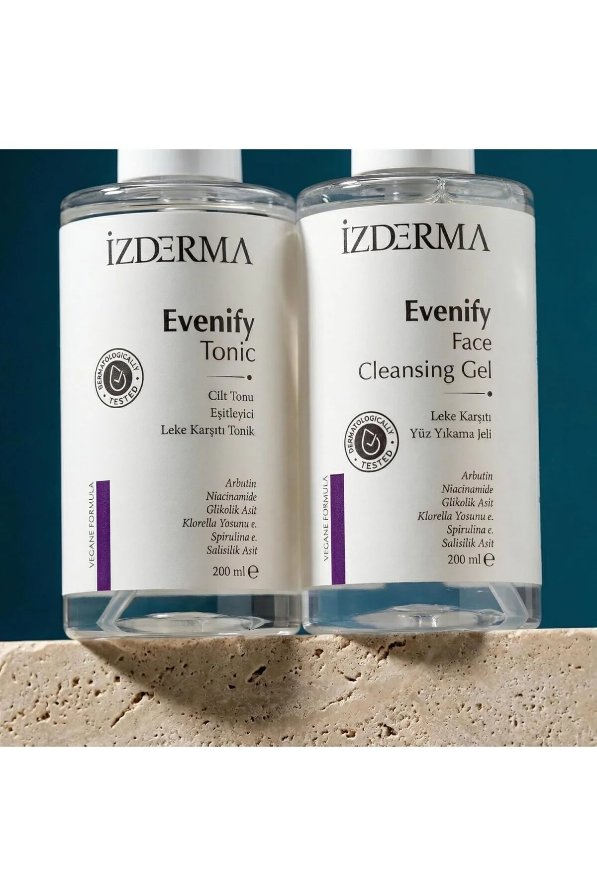 Evenify Yüz Yıkama Jeli ve Tonik Seti, 200 ml, Tüm Cilt Tipleri İ