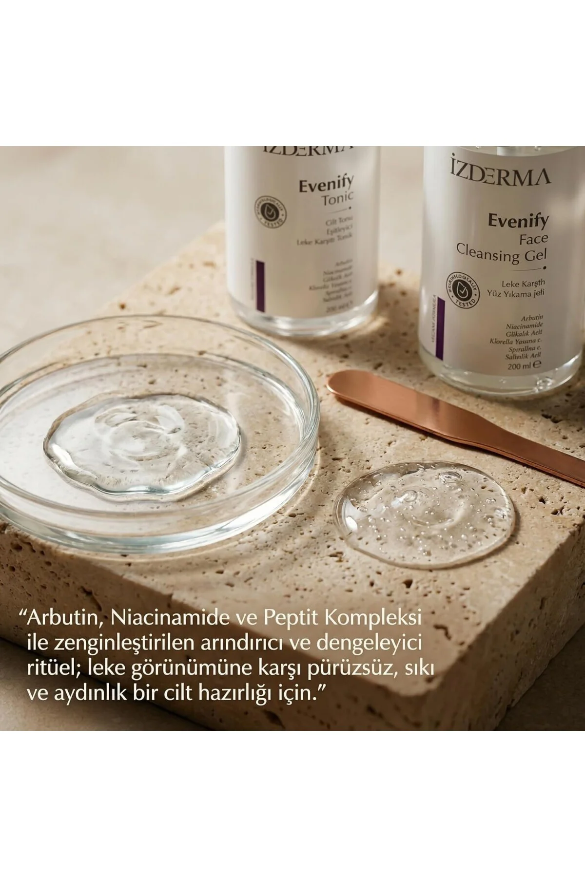 Evenify Yüz Yıkama Jeli ve Tonik Seti, 200 ml, Tüm Cilt Tipleri İ