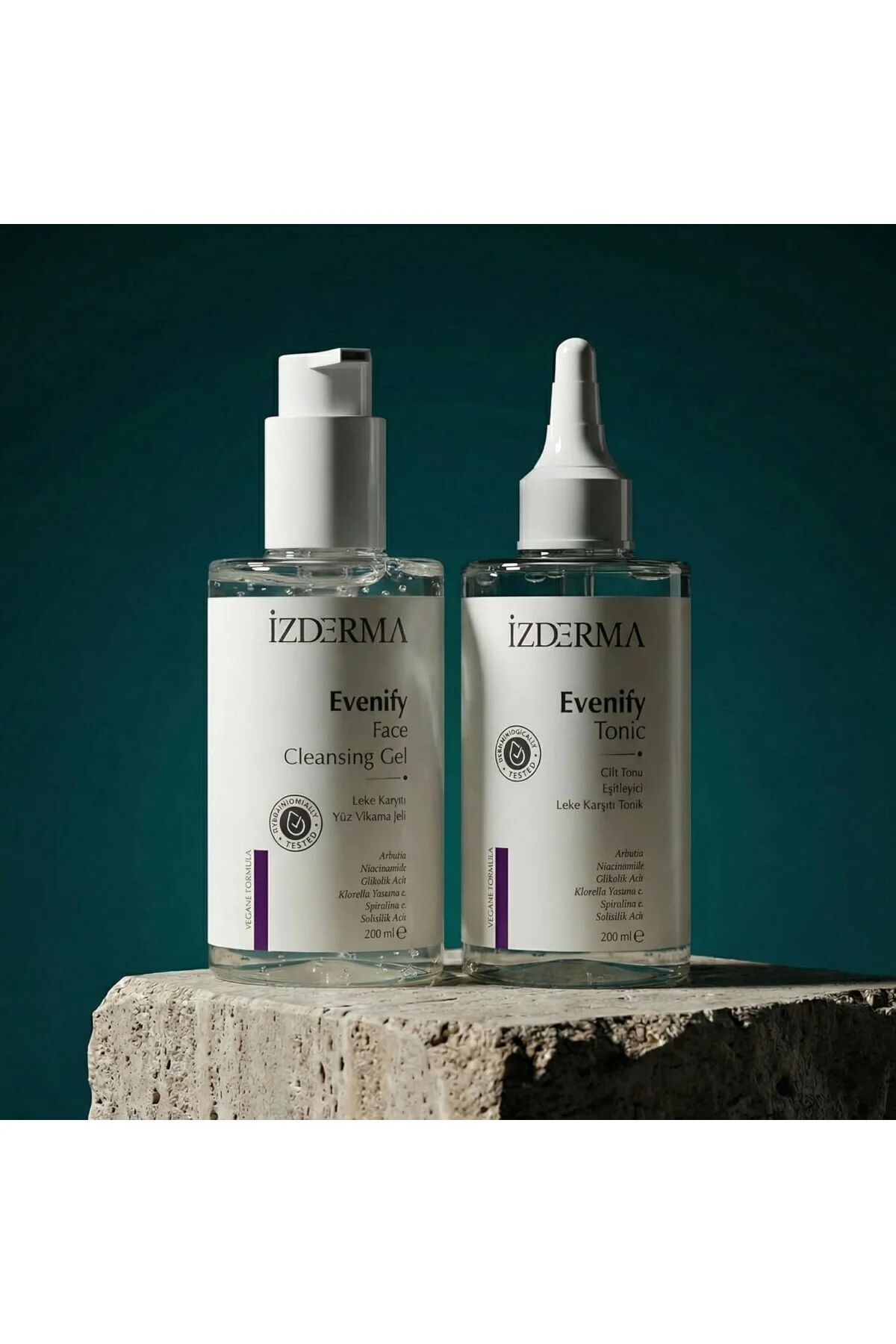 Evenify Yüz Yıkama Jeli ve Tonik Seti, 200 ml, Tüm Cilt Tipleri İ