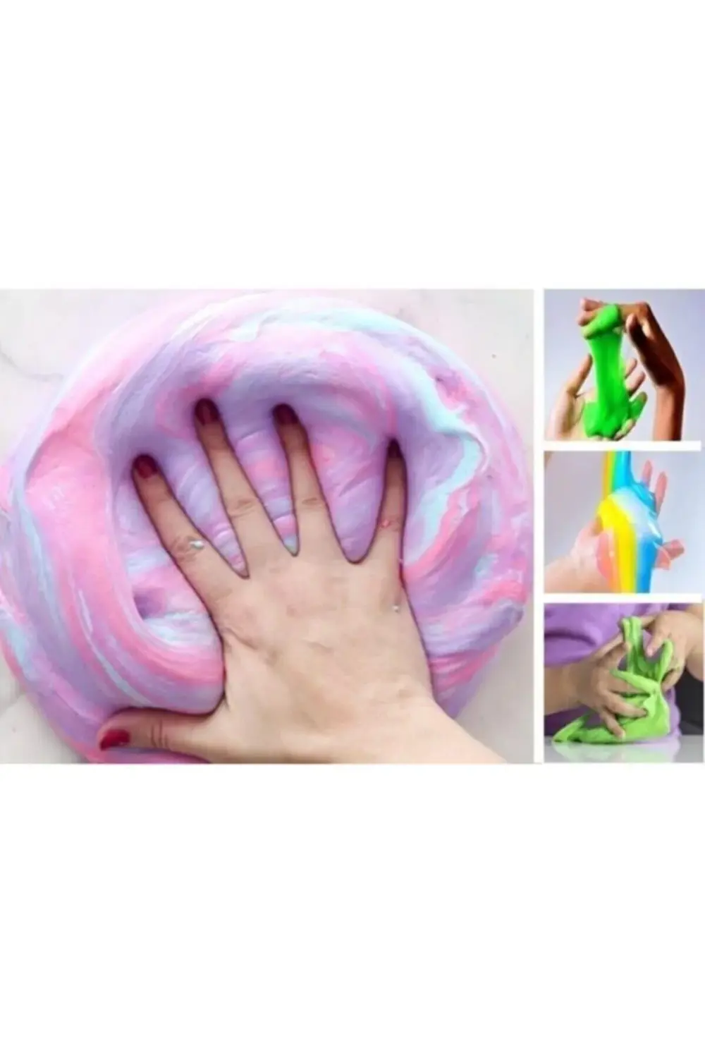 Event 6 Renk Neon Fosforlu Hazır Slime - Hazır Slaym Oyunu 6x170g