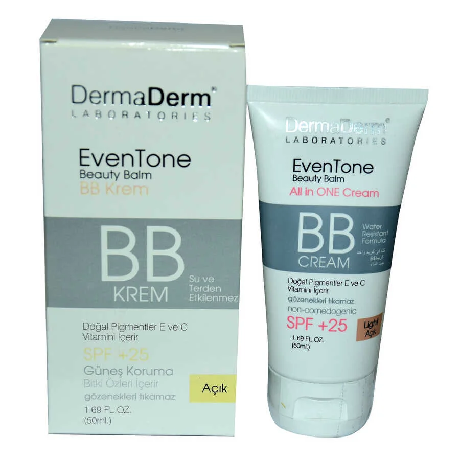 EvenTone BB  Açık Ton minli Spf+25 Güneş Koruma  Özlü 50 ML
