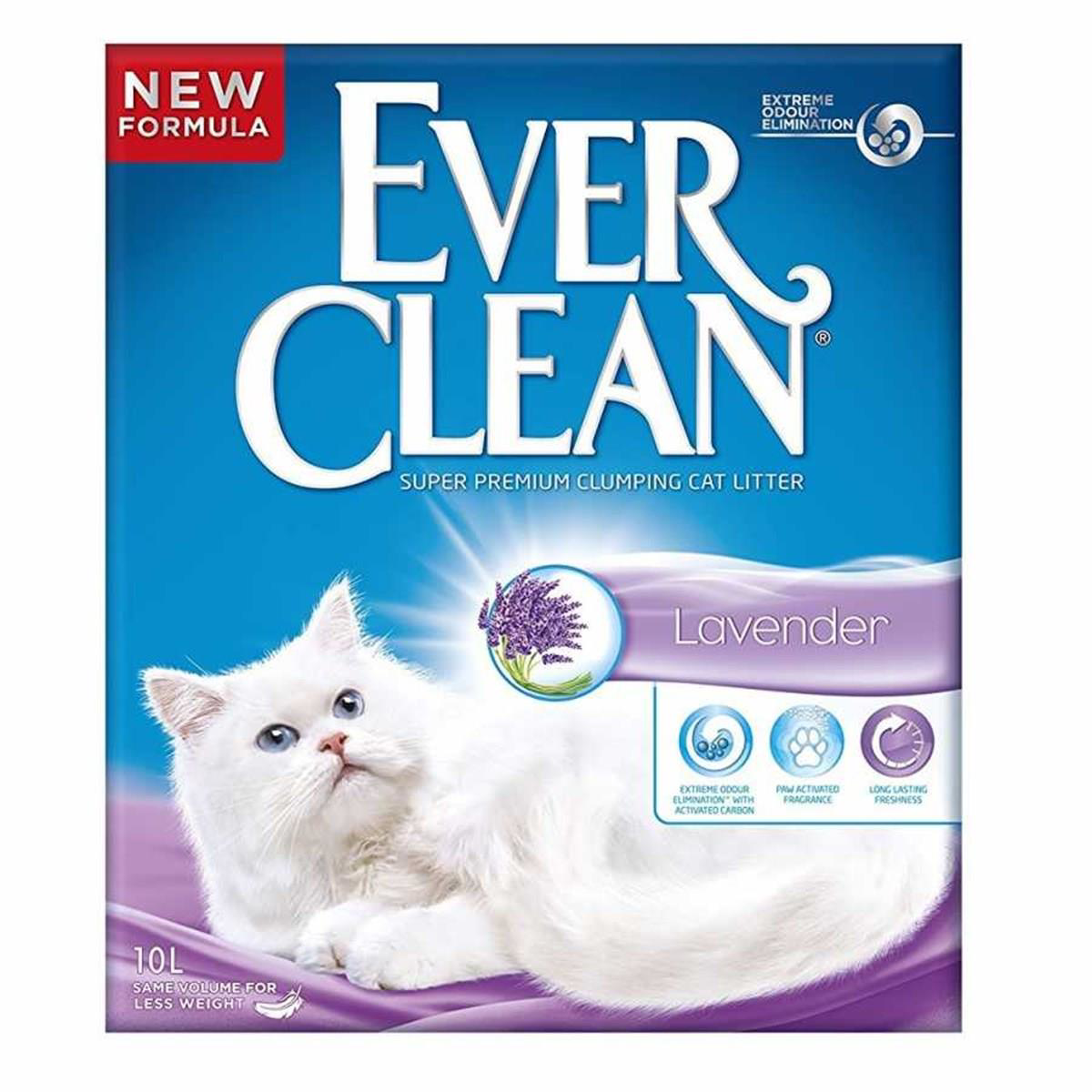 Ever Clean Lavender Lavanta Kokulu Topaklaşan Kedi Kumu 10 Lt