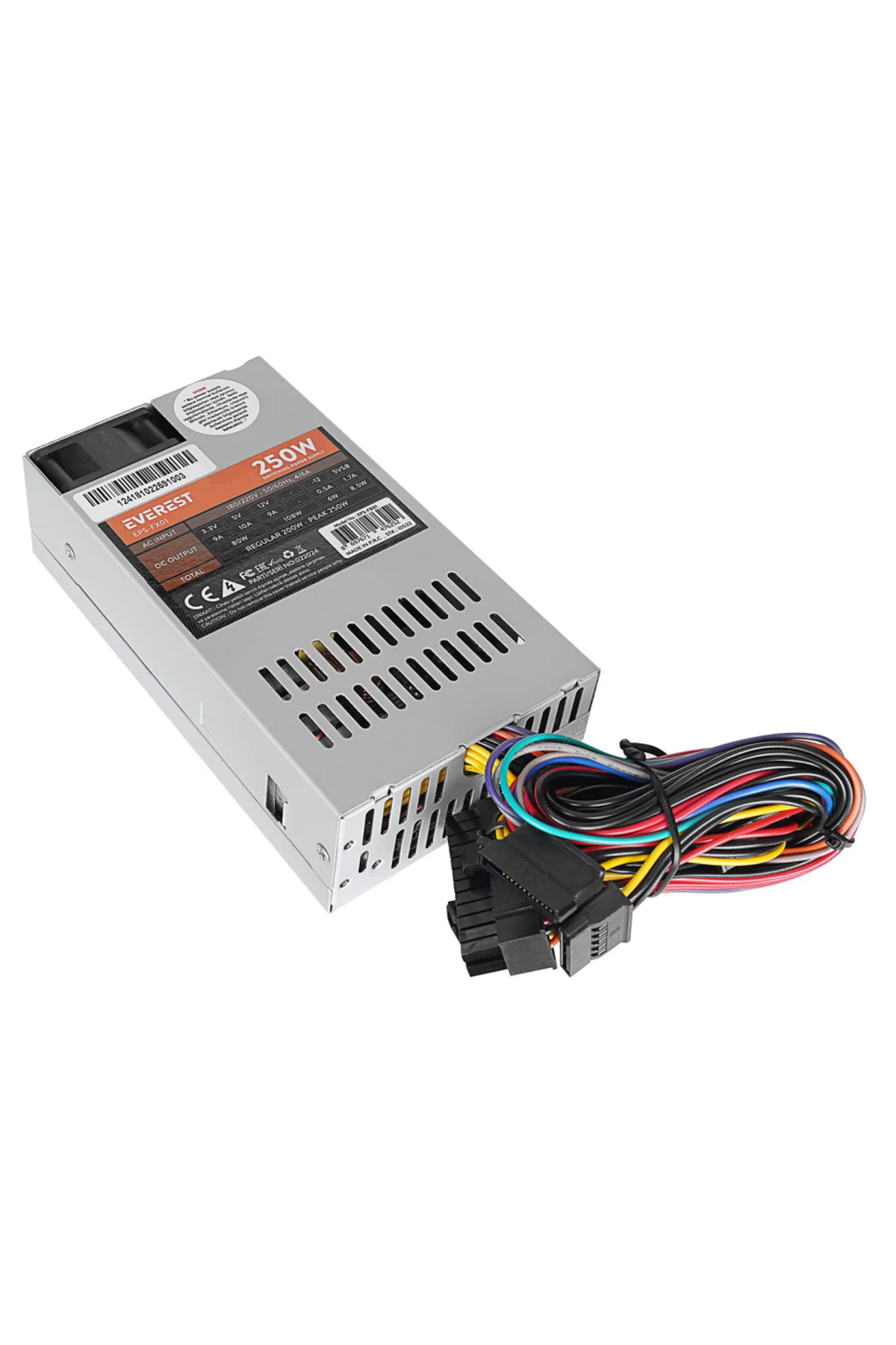 Everest EPS-FX01, Peak 250W, 4cm Fan, İnce Uzun, 41 x 81 x 150mm, Everest EPS-FX01, Peak 250W, 4cm Fan, İnce Uzun, 41 x 81 x 150mm,