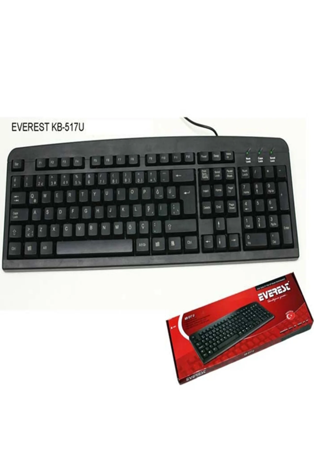 Everest Kb-517u Q Usb Standart Siyah Klavye