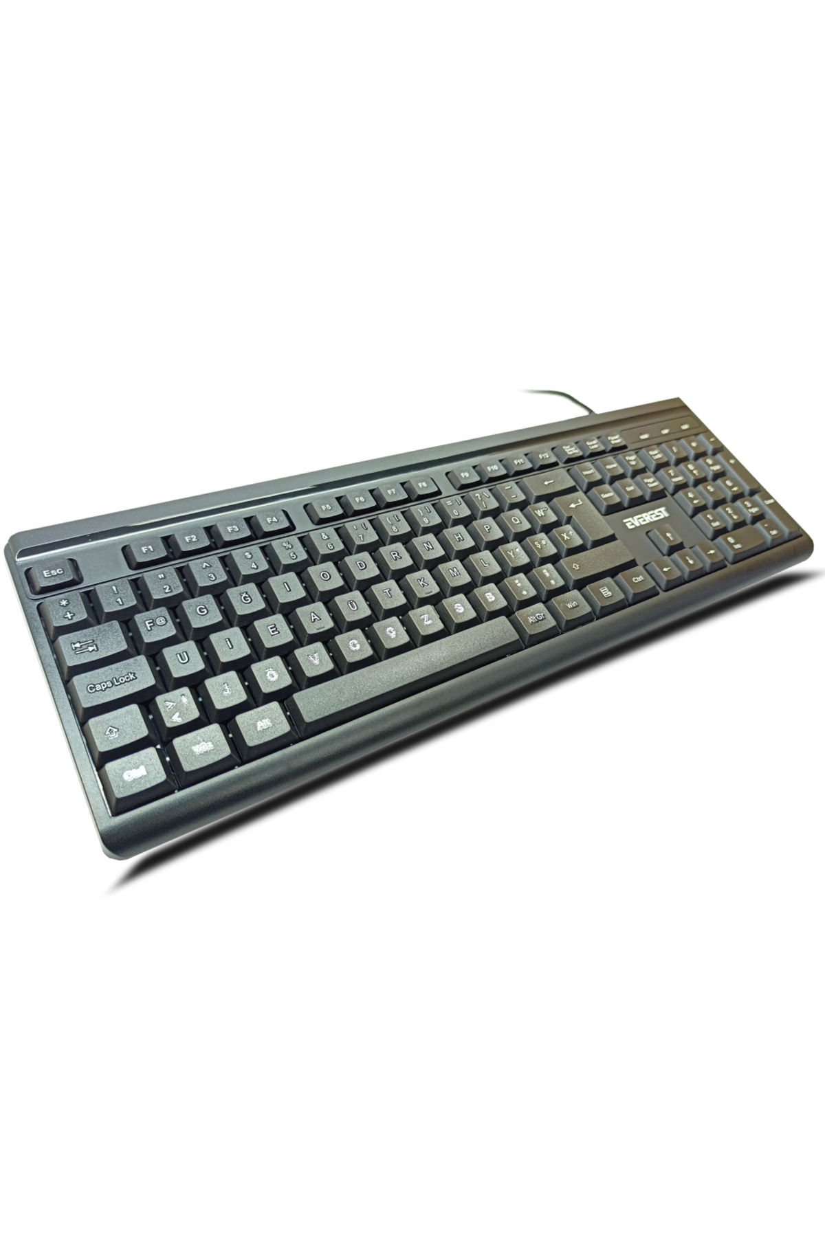 EVEREST KB-741F, USB Kablolu, Türkçe F, 2 metre Bakır Kablolu, St