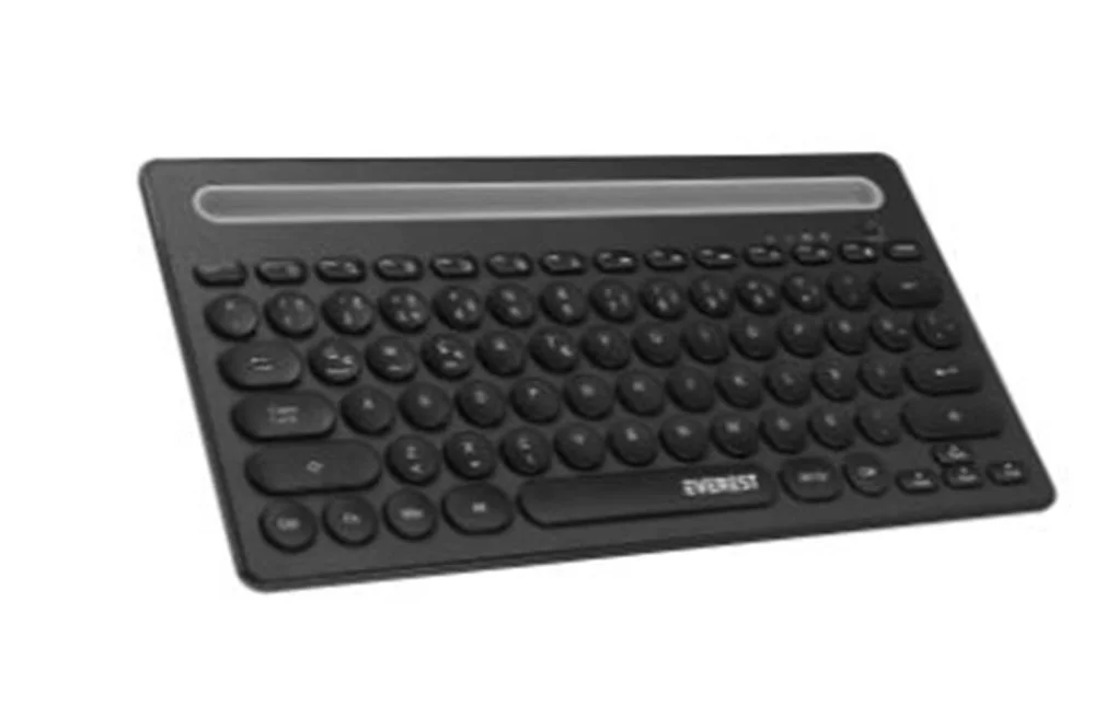 Everest KB-BT84 Siyah-Gri Bluetooth Ultra İnce+Şarjlı Q Mac-Win-A