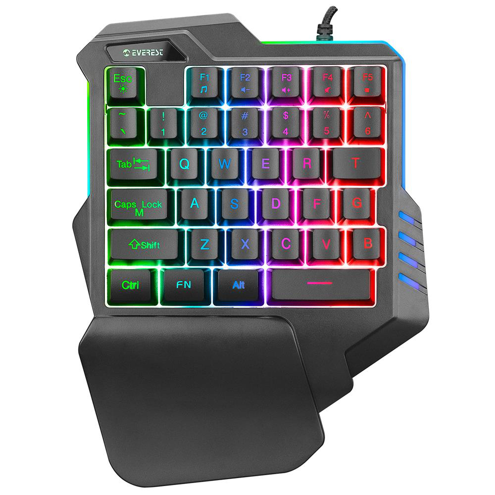 Everest KB-R177 SALVO Siyah USB Led Işıklı Q 35 Tuşlu Multimedya Everest KB-R177 SALVO Siyah USB Led Işıklı Q 35 Tuşlu Multimedya