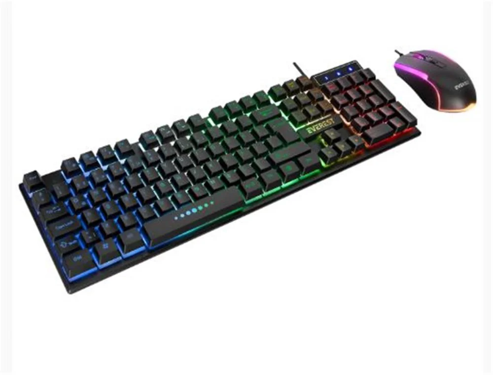 Everest KM-198 Luminax Siyah Gökkuşağı Aydınlatmalı Q Gaming Oyun