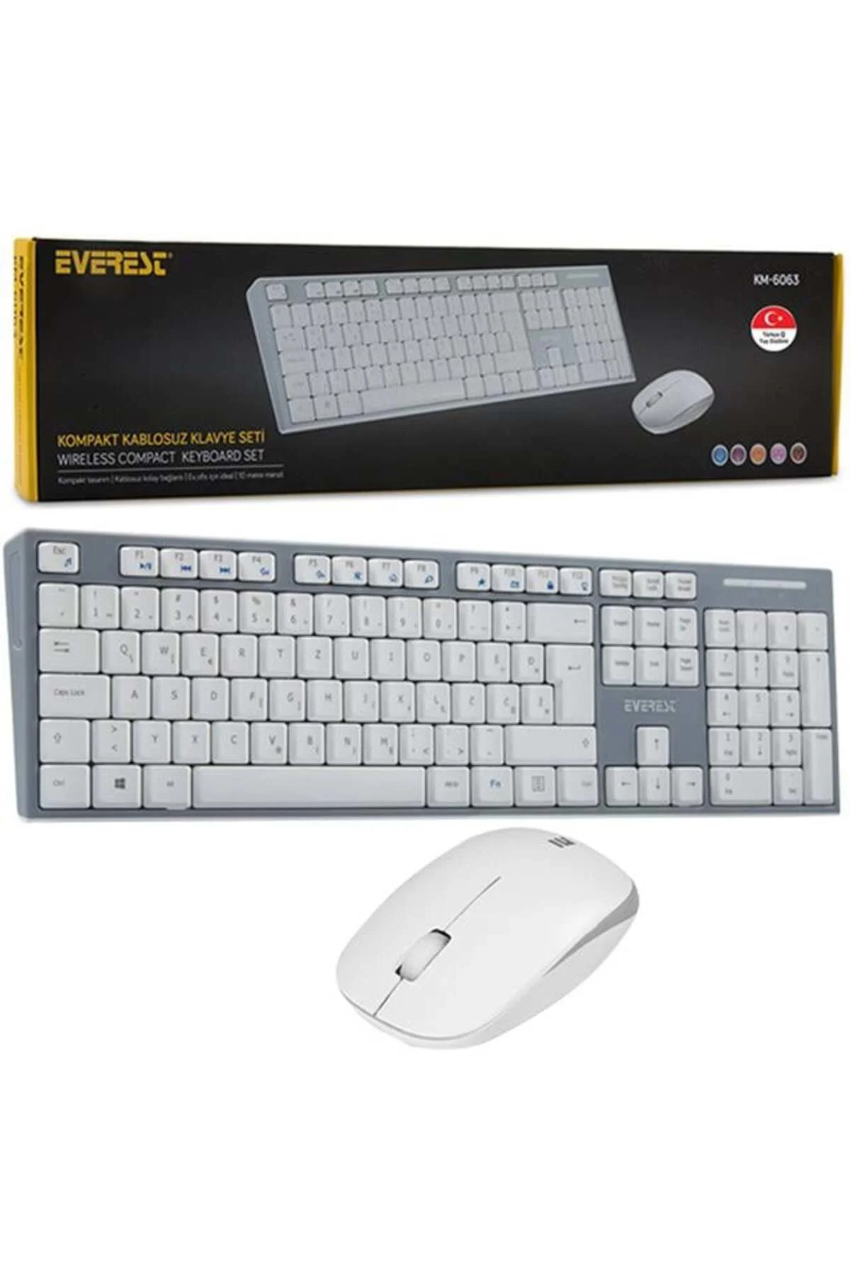 Everest Km-6063 Q Multimedya Kablosuz Klavye - Mouse Set