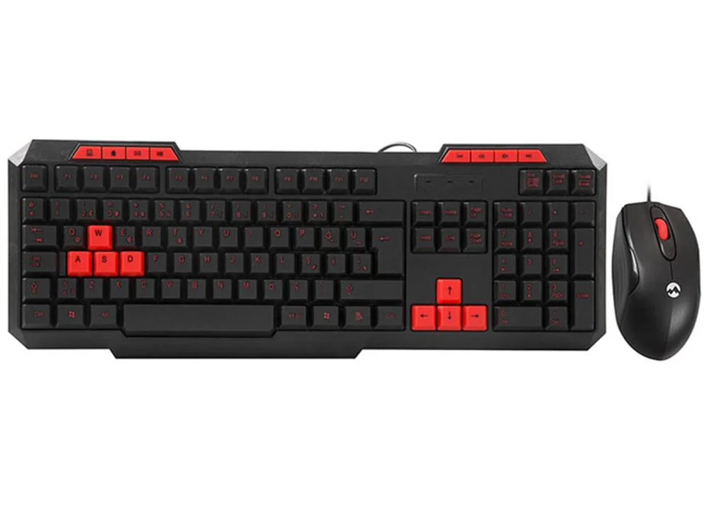 Everest KM-6825 Siyah Usb Kırmızı Tuşlu Türkçe Multimedia Klavye 