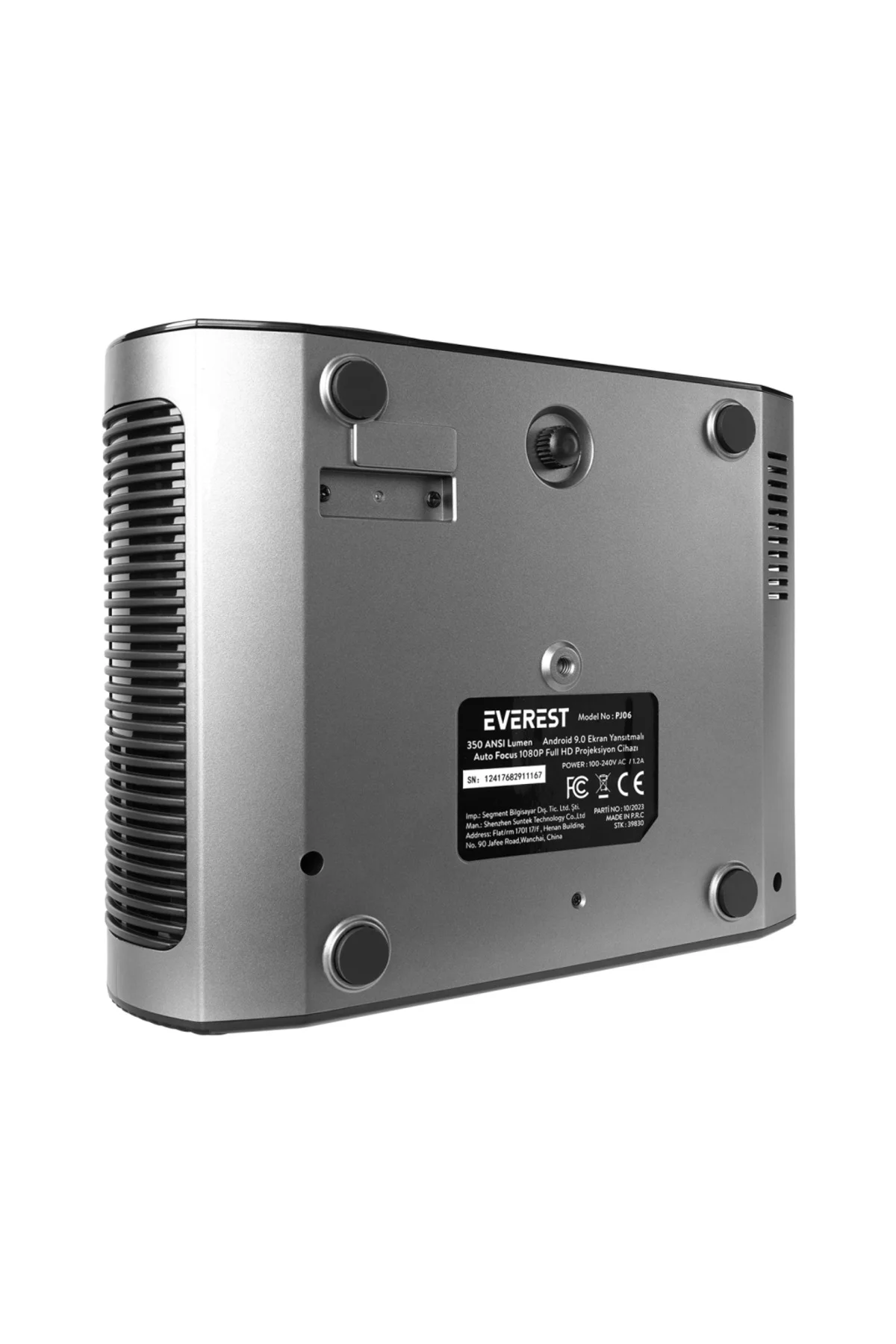 EVEREST PJ06, 350 LED Lümen, 1920X1080, 1xHDMI, 1xUSB, TF Soket, WiFi, 1xLAN, Bluetooth, 30.000 Saat EVEREST PJ06, 350 LED Lümen, 1920X1080, 1xHDMI, 1xUSB, TF Soket, WiFi, 1xLAN, Bluetooth, 30.000 Saat
