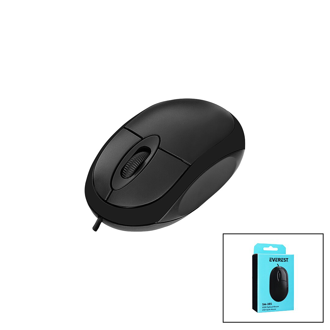 EVEREST SM-385  KABLOLU USB   1200 DPI  OPTİK MOUSE  KUTULU (4741