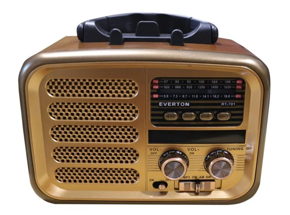 Everton RT-701 Fenerli ,Şarjlı  Nostaljik Radyo ( Bluetooth-USB-S