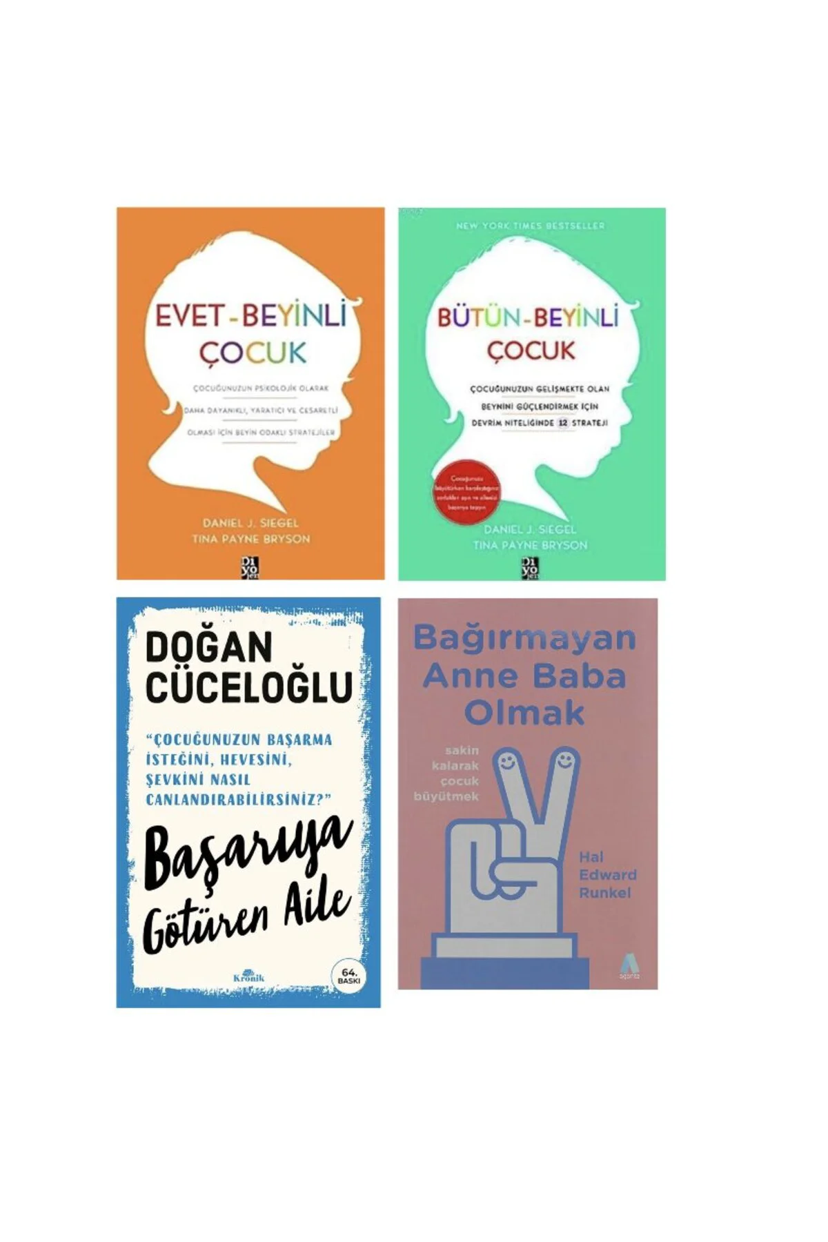 EVET BEYINLI COCUK-BUTUN BEYINLI COCUK-BASARIYA GOTUREN AILE-BAGIRMAYAN ANNA BABA OLMAL=4 SET