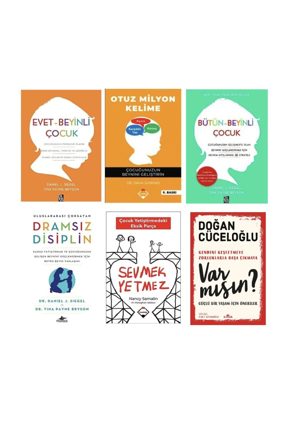evet beyinli cocuk +otuz milyon kelime +butun beyinli cocuk + dramsiz disiplin +sevmek yetmez + var Fiyatı, Yorumları ve Özellikleri