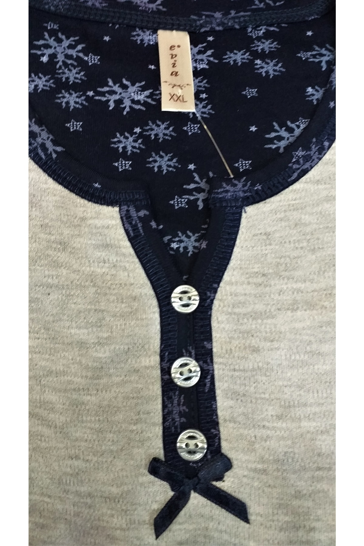 Etoile Evia Pijama Takımı Pamuklu Gri