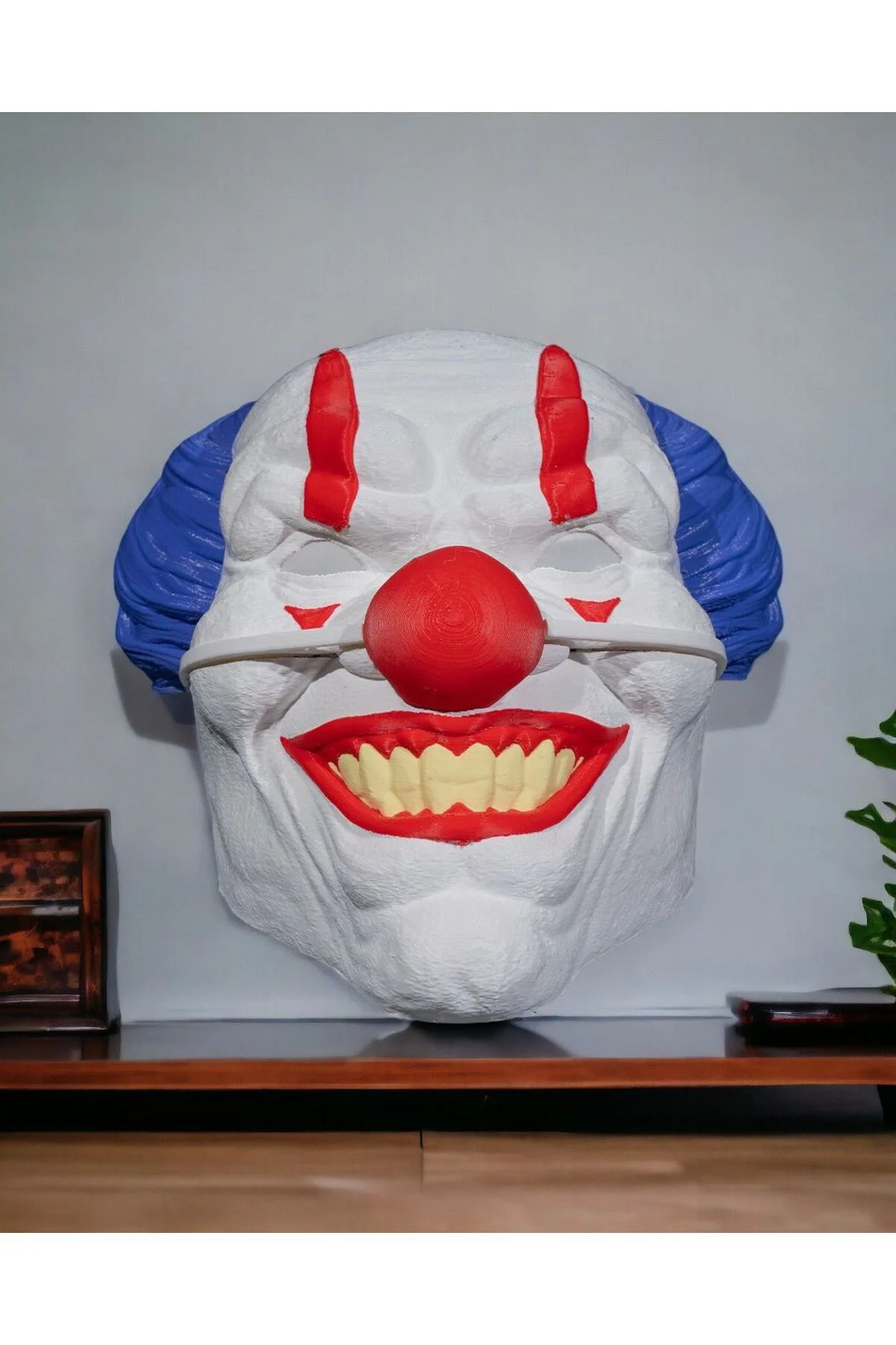 Evil Clown Mask Korkunun Yüzü (Giyilebilir Maske)