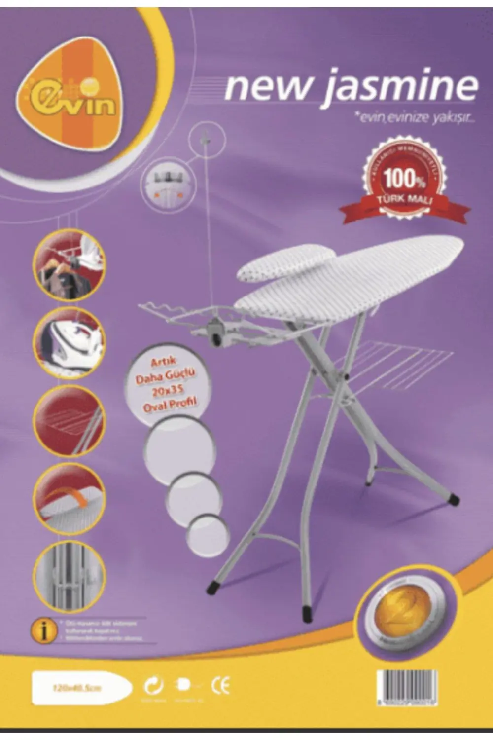 Evin Jasmine Buhar Kazanlı Kol Aparatlı Ütü Masası Evin Jasmine Buhar Kazanlı Kol Aparatlı Ütü Masası